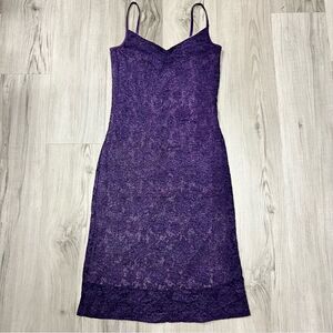 Vintage Y2K forever 21 dress in purple lace szL stretchy